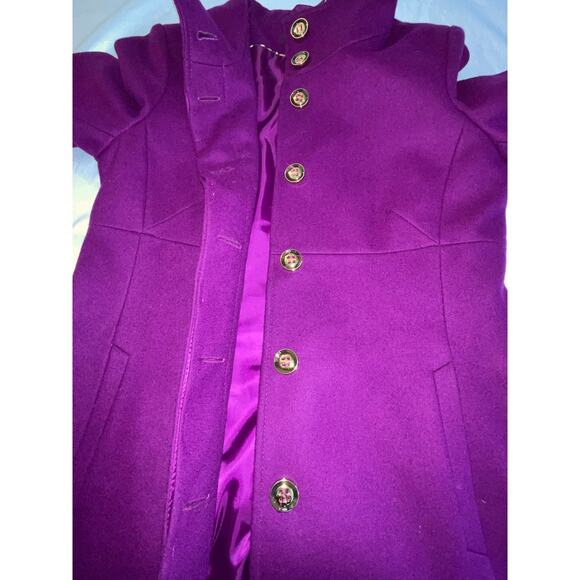Via Spiga Magenta Wool Blend Coat - Women's Size 12 - Simply Fabulous! - Picture 5 of 15